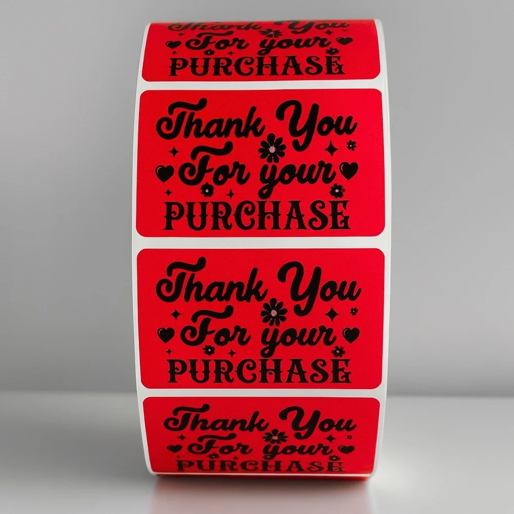Thank You For Your Purchase Stickers – Labels for Packaging, Boutique